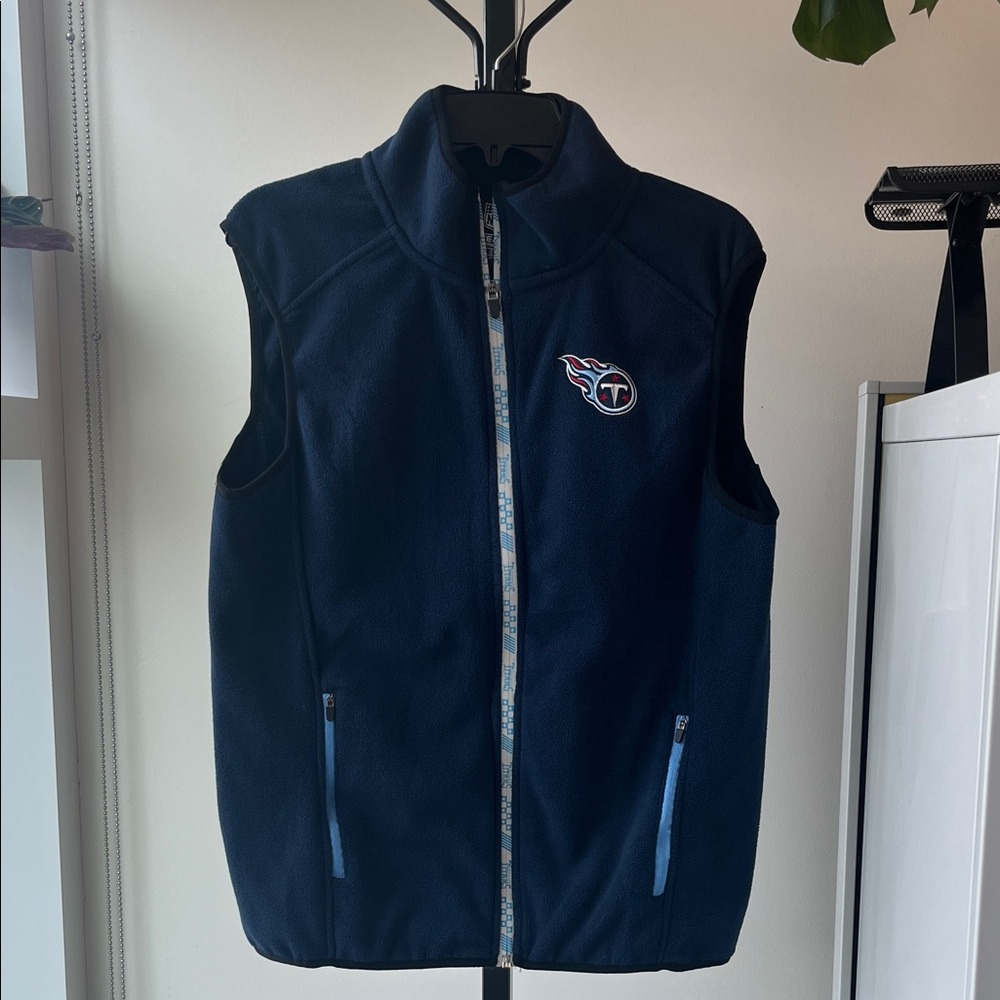 NFL Navy Fleece Team  Tennessee Titans Small Vest